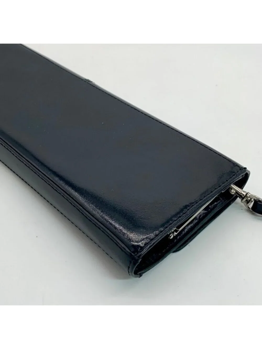 Alfani Patent Leather Black Wristlet Clutch